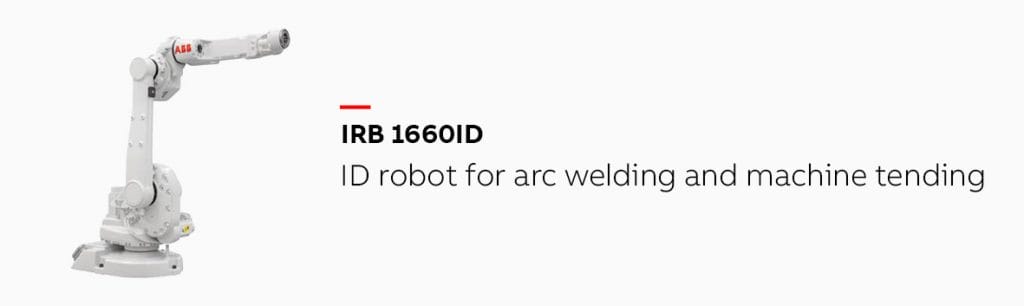 Vit ABB industrirobot från JE robotteknik och automation