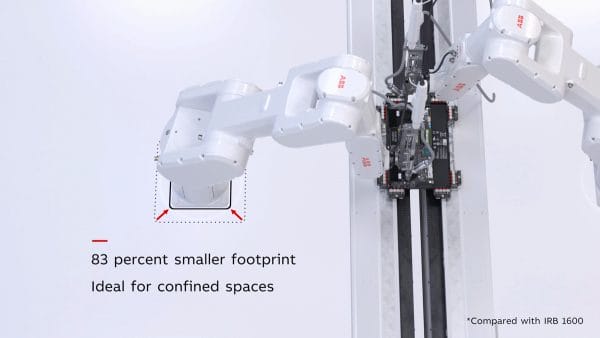 2st ABB industrirobotar som svetsar, från JE robotteknik och automation